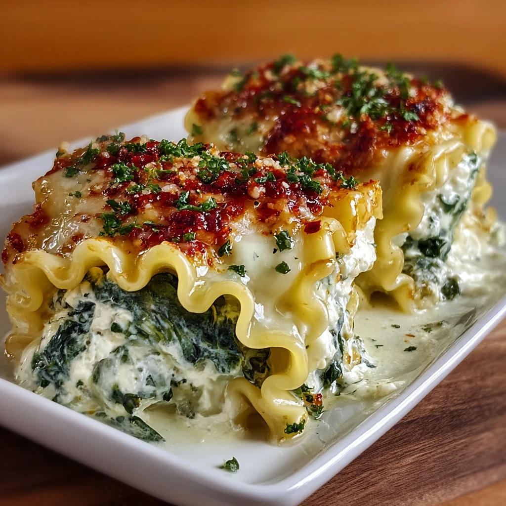 Garlic Butter Lasagna Rollups