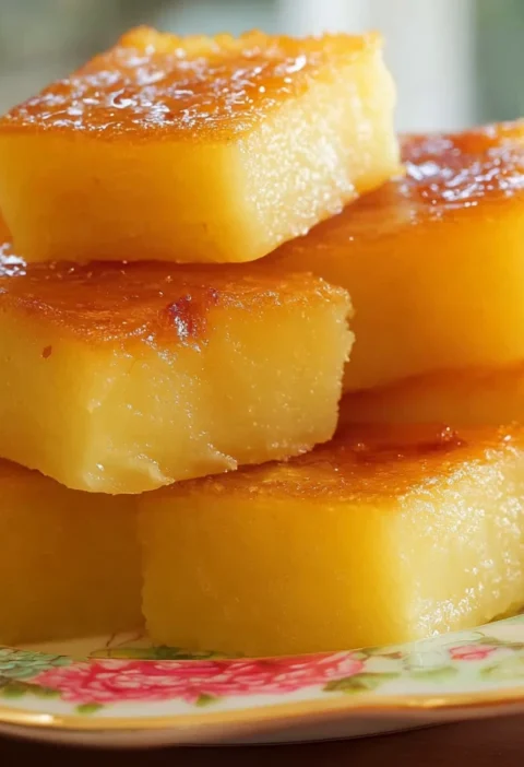 Golden Coconut Butter Mochi Tropical Delight Straight From