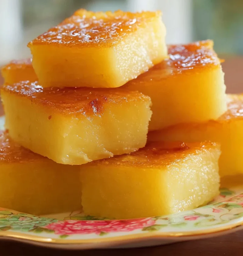 Golden Coconut Butter Mochi Tropical Delight Straight From