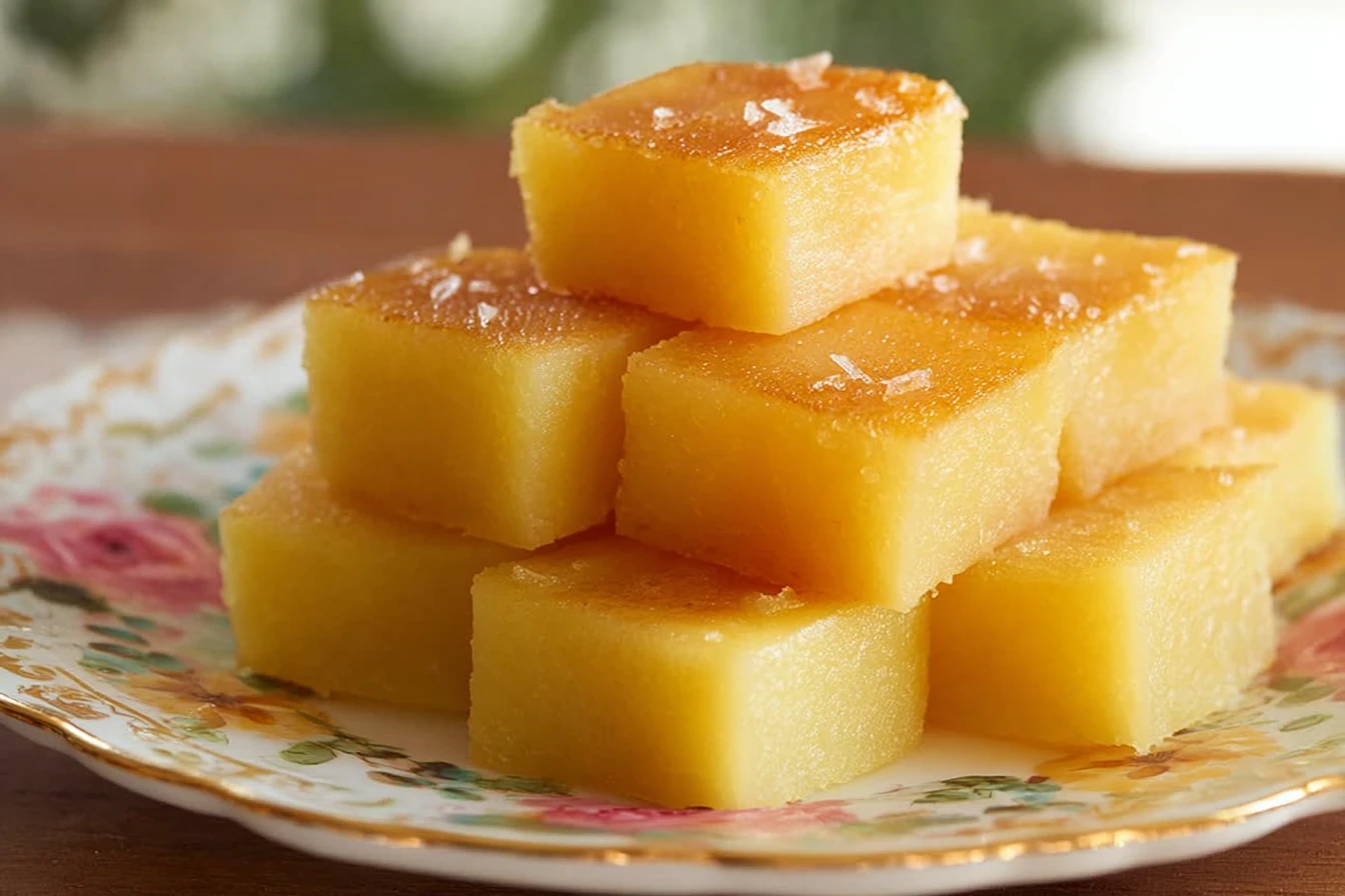 Golden Coconut Butter Mochi Tropical Delight Straight From
