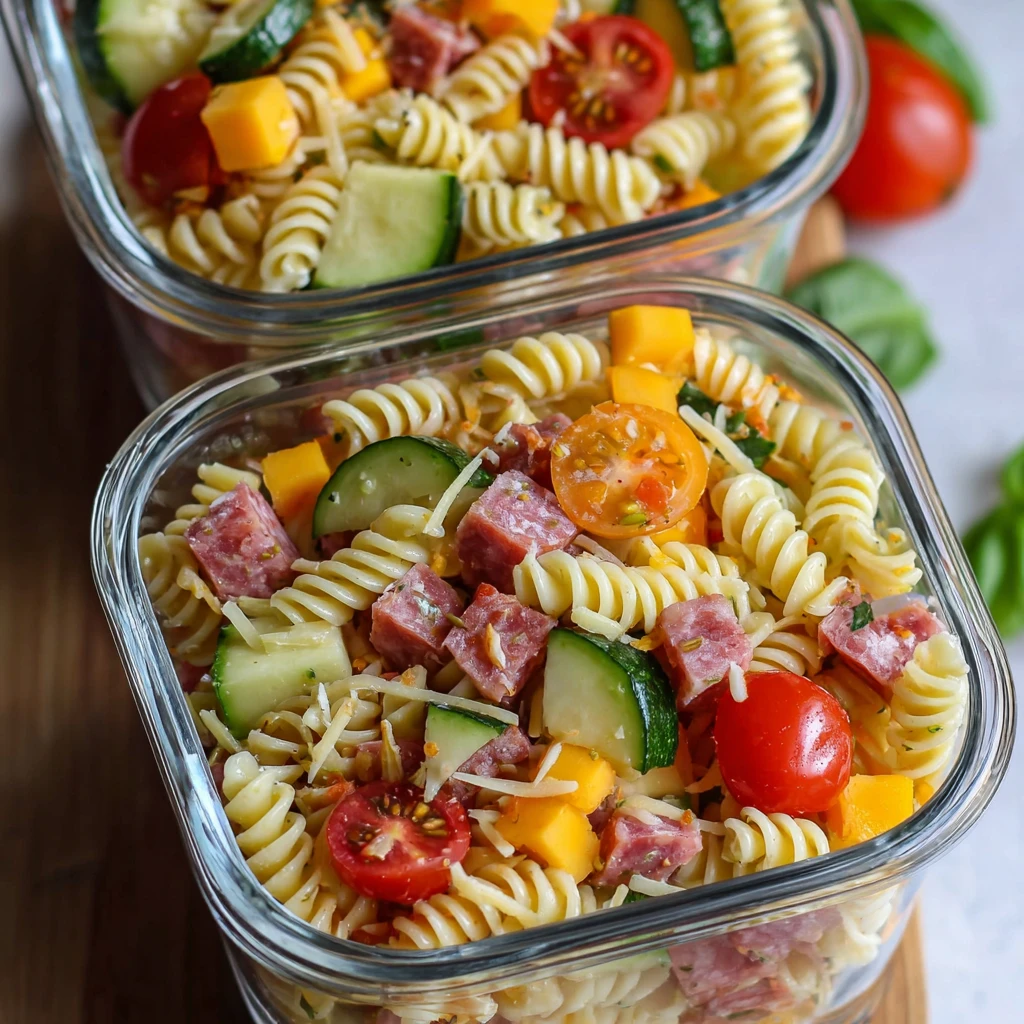 High Protein Italian Pasta Salad