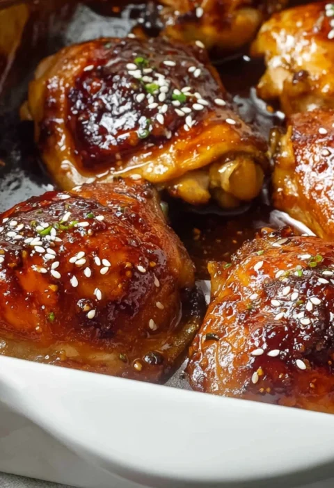 Honeyglazed Baked Teriyaki Chicken Stickysweet Perfection