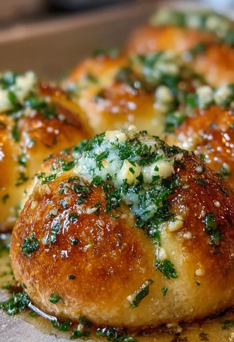 Hot Honey Ricotta Stuffed Garlic Knots