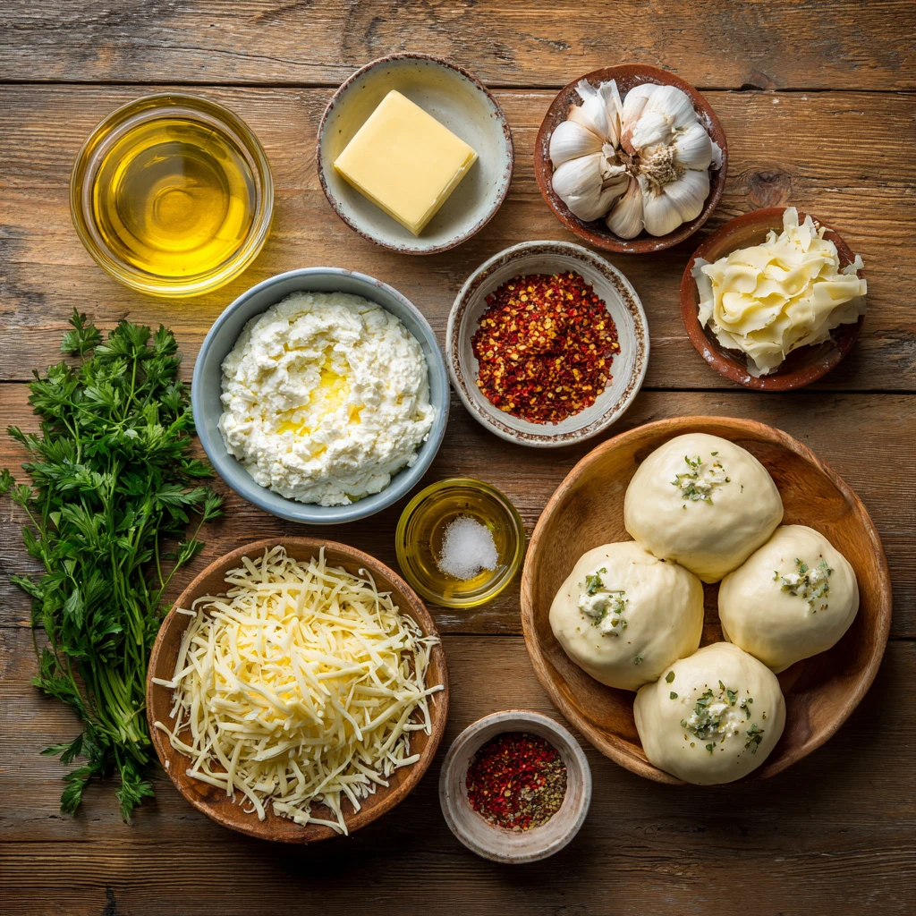 Hot Honey Ricotta Stuffed Garlic Knots