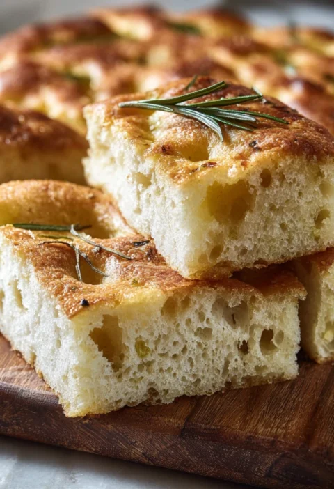 Noknead Focaccia Bread
