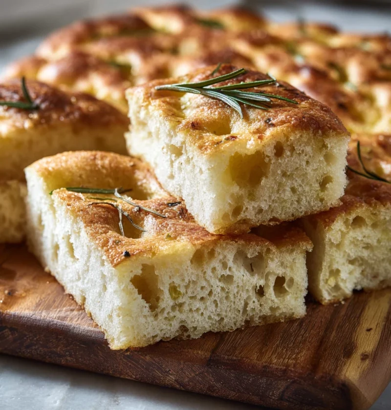 Noknead Focaccia Bread