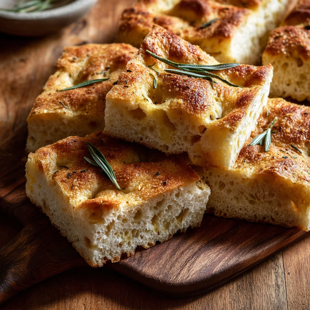 Noknead Focaccia Bread