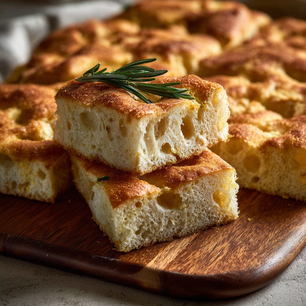 Noknead Focaccia Bread