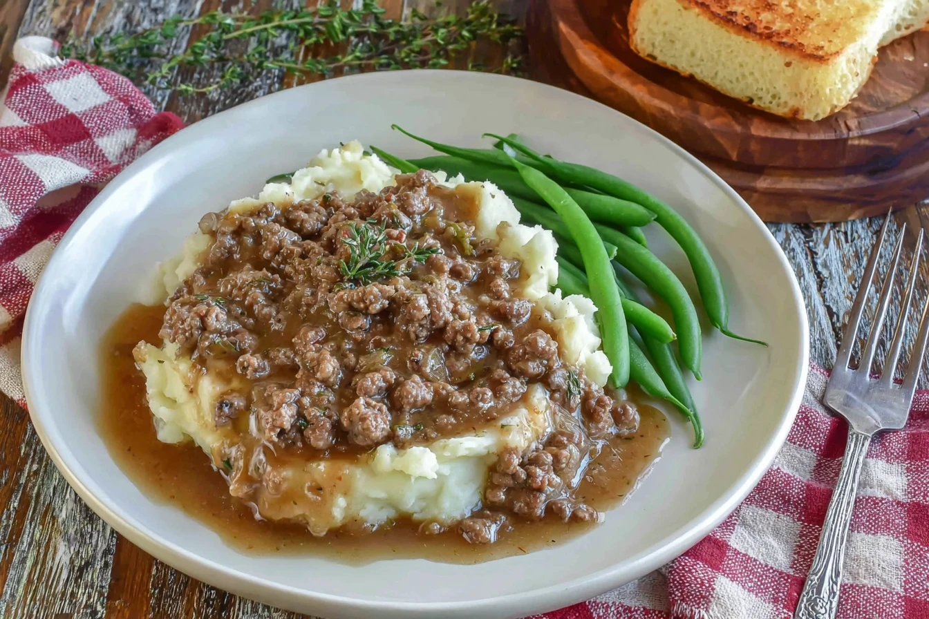 Savory Beef Gravy Delight Rich Tender Ground Simmered