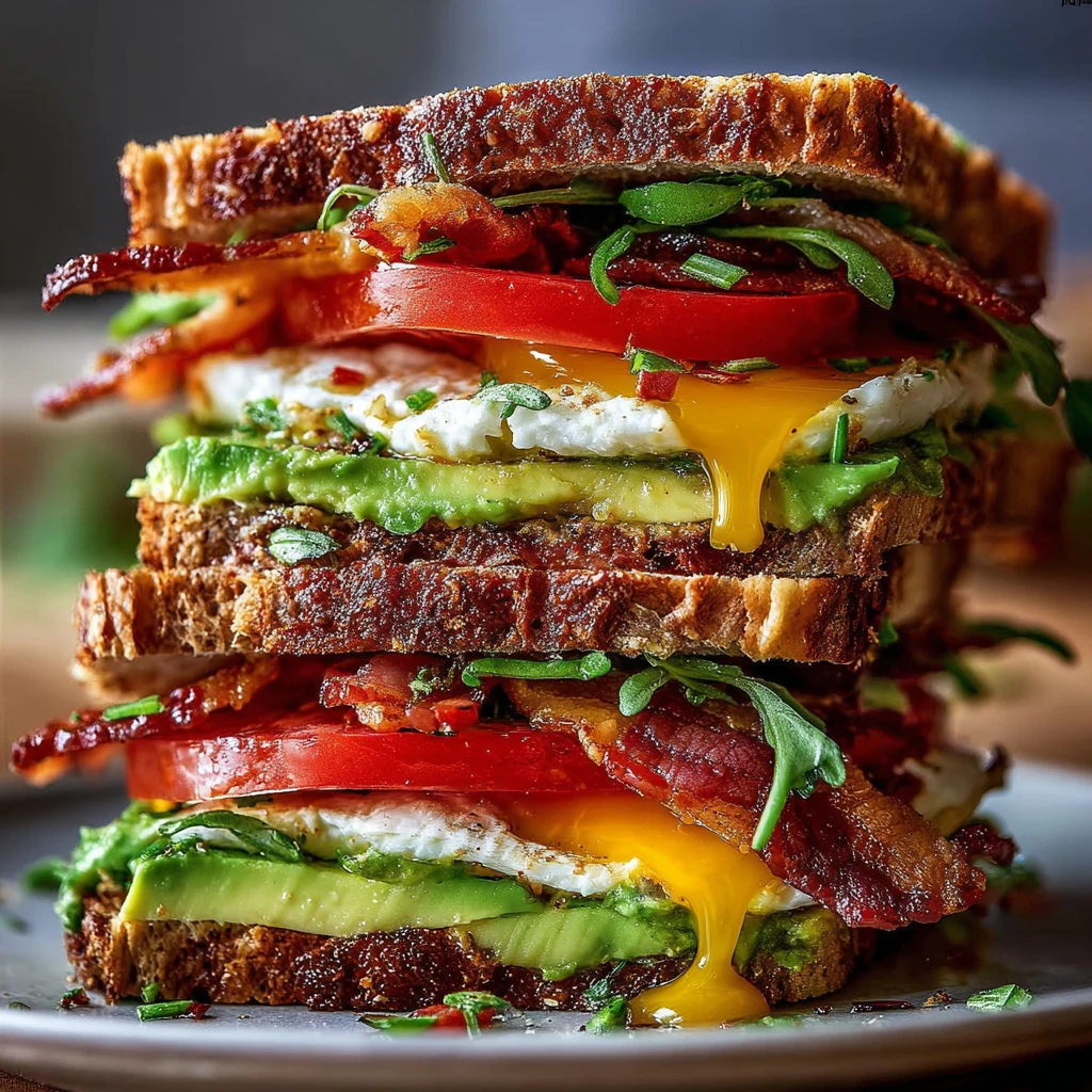 Sourdough Avocado Blt Stack