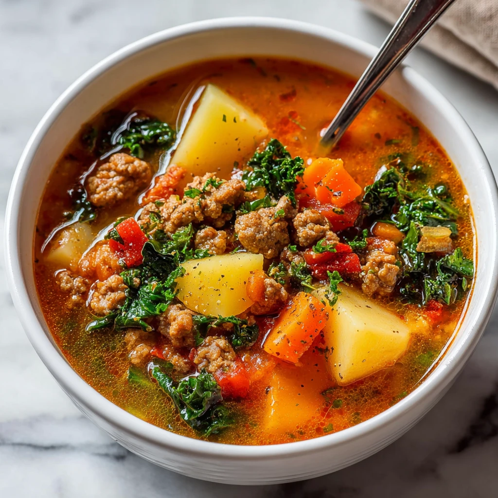 Spicy Sausage Potato Soup
