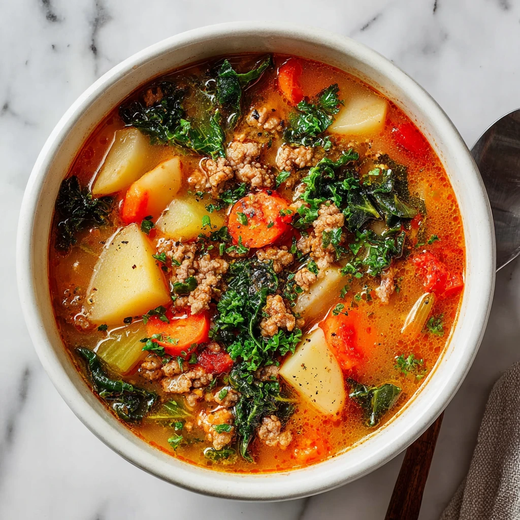 Spicy Sausage Potato Soup