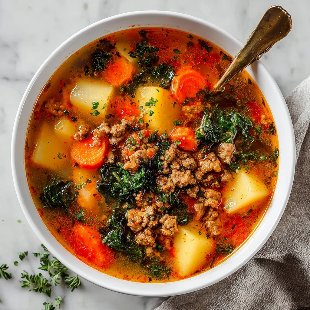 Spicy Sausage Potato Soup