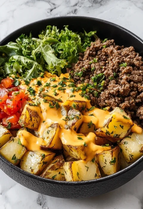 Smash Burger Bowl Low Carb Recipe