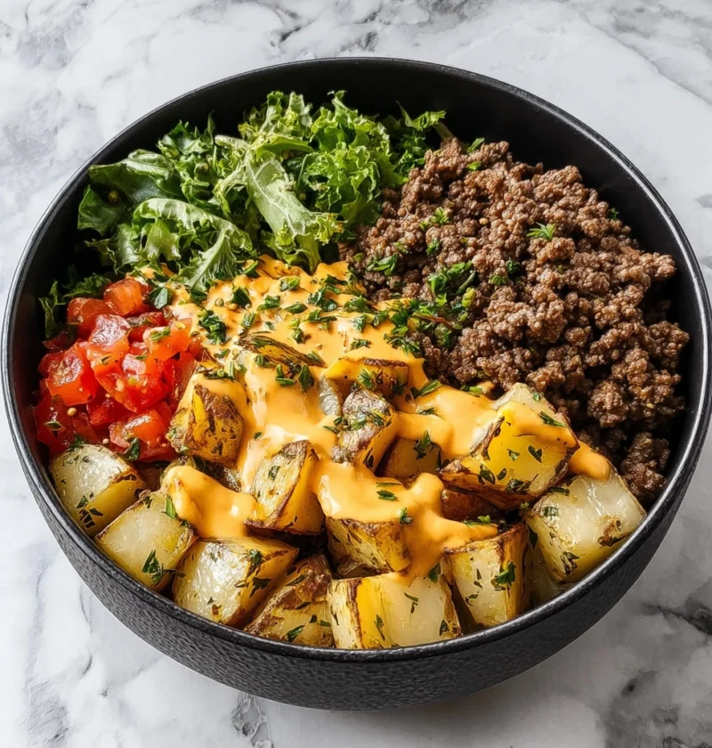 Smash Burger Bowl Low Carb Recipe