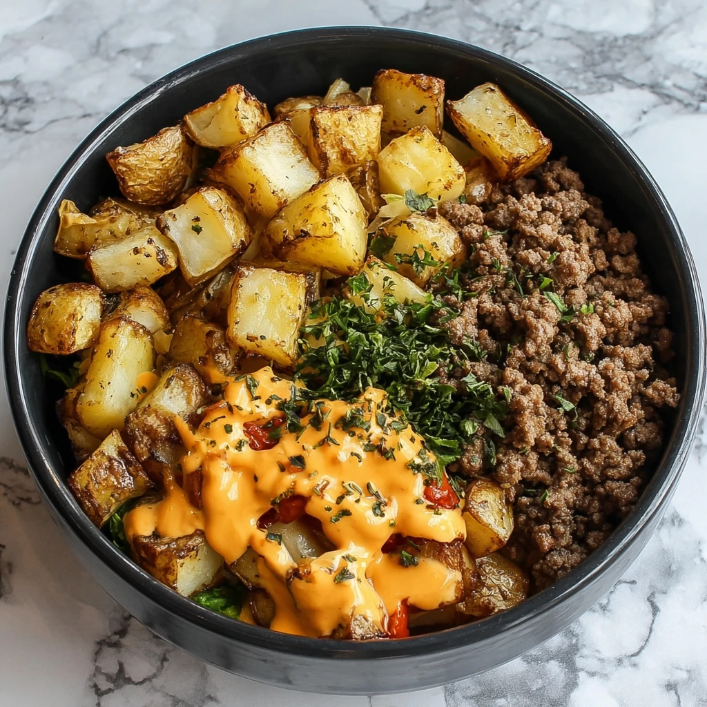 Smash Burger Bowl Low Carb Recipe