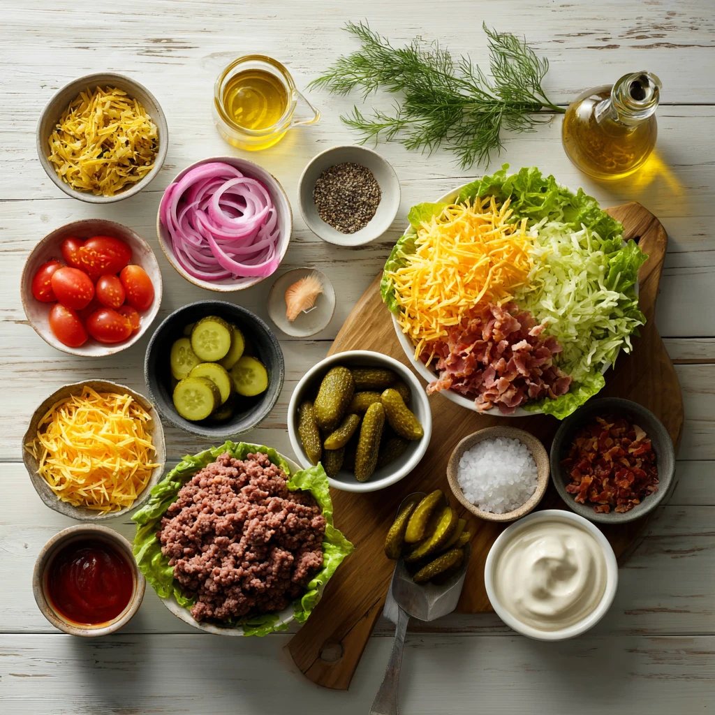 Smash Burger Bowl Low Carb Recipe