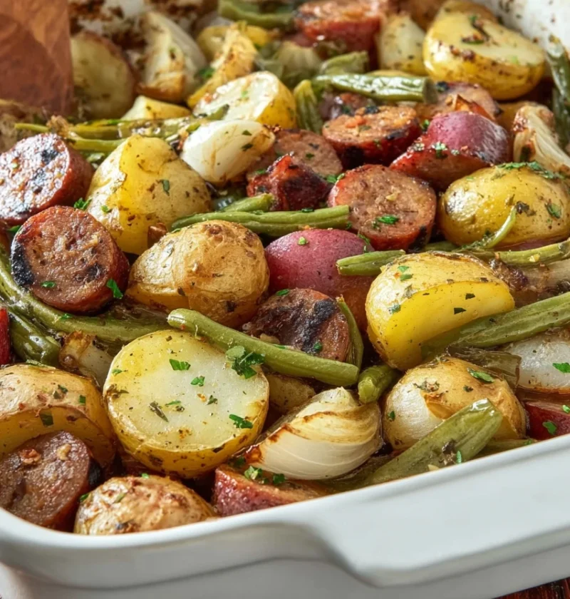 Ultimate Onepan Comfort Hearty Sausage Green Bean Potato