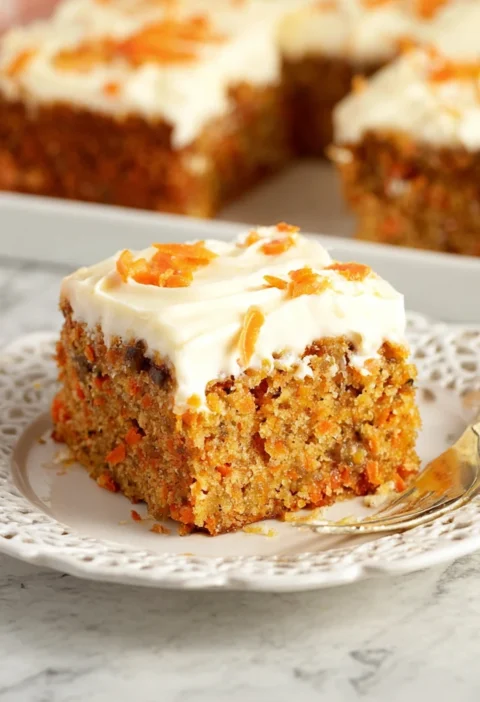 Cottage Cheese Carrot Cake Bars