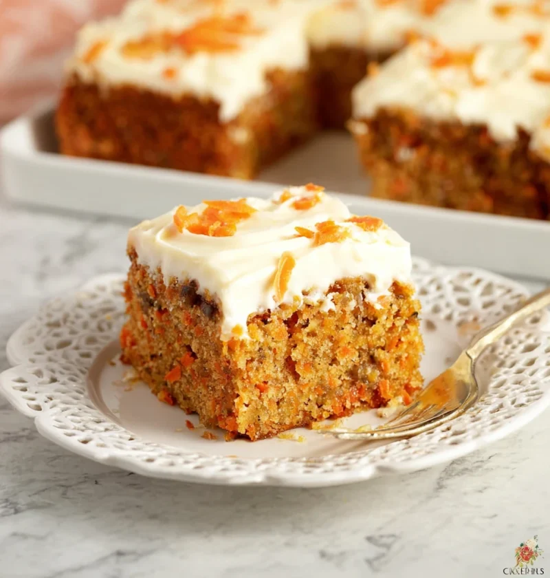Cottage Cheese Carrot Cake Bars