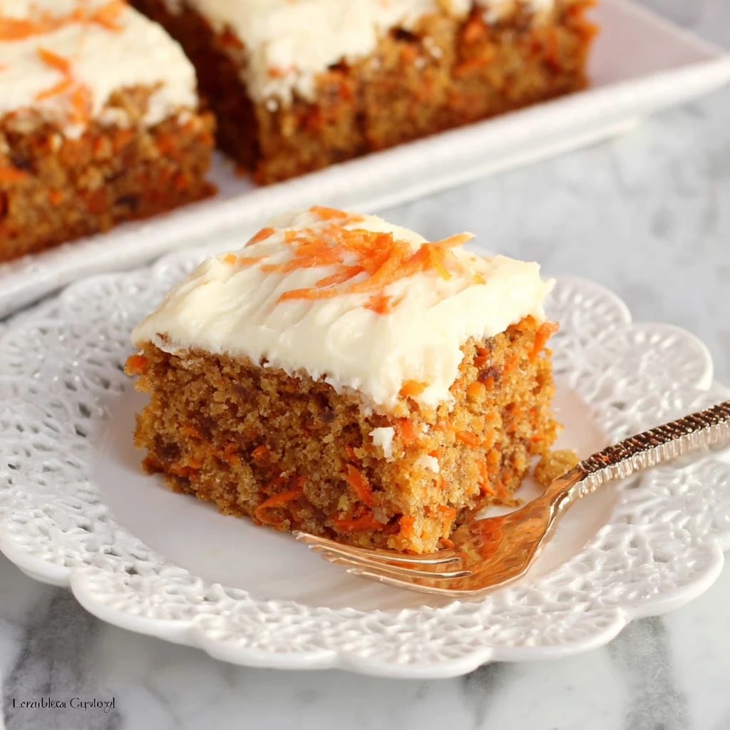 Cottage Cheese Carrot Cake Bars