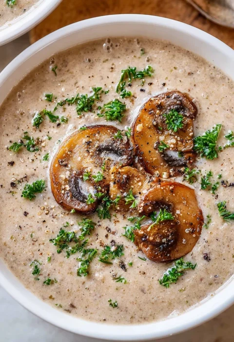 Cream Mushroom Soup High Protein Fiber