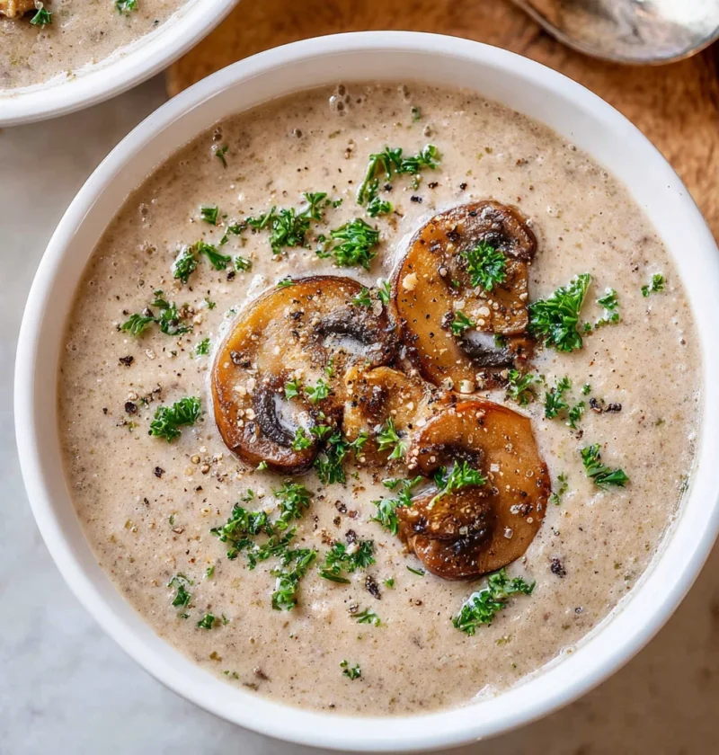 Cream Mushroom Soup High Protein Fiber