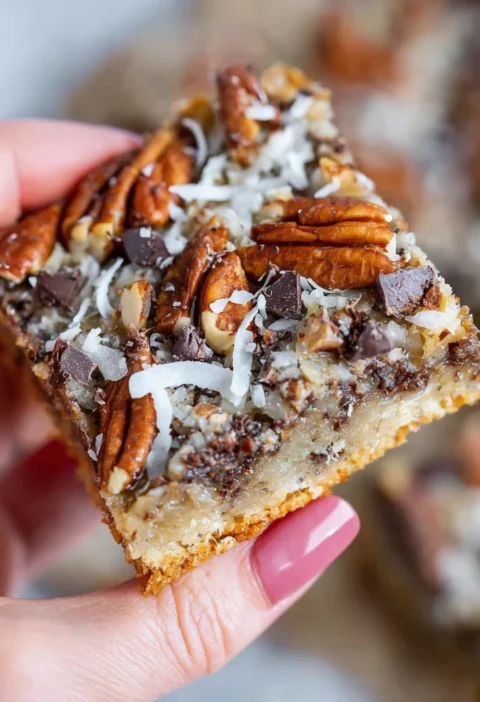 Healthy Magic Cookie Bars Gluten Dairy Free