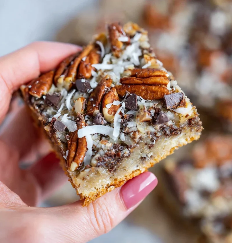 Healthy Magic Cookie Bars Gluten Dairy Free