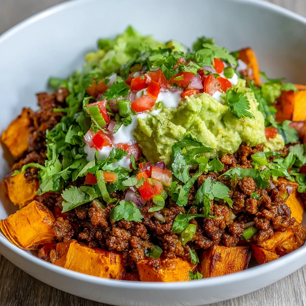 Sweet Potato Taco Bowl: Easy 4-Serving Meal for Busy Weeknights