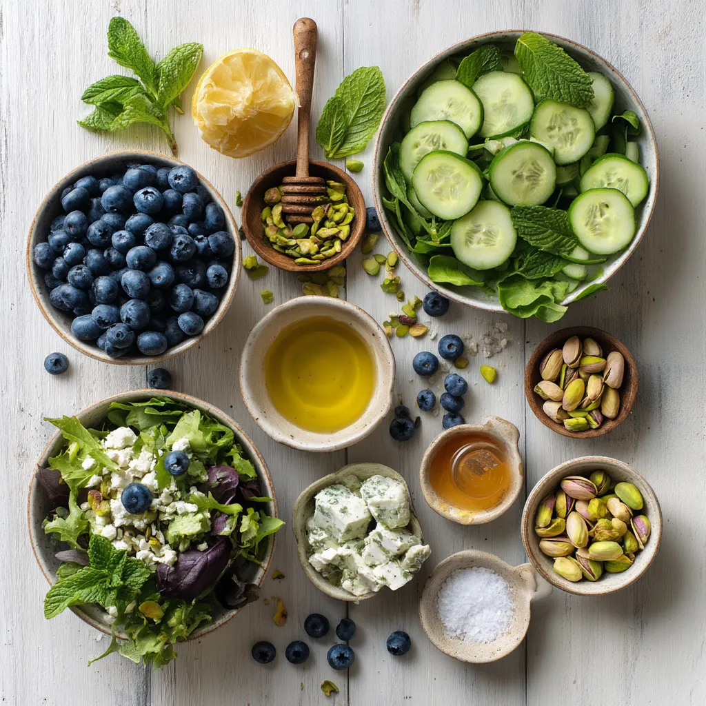 Blueberry Pistachio Spring Salad