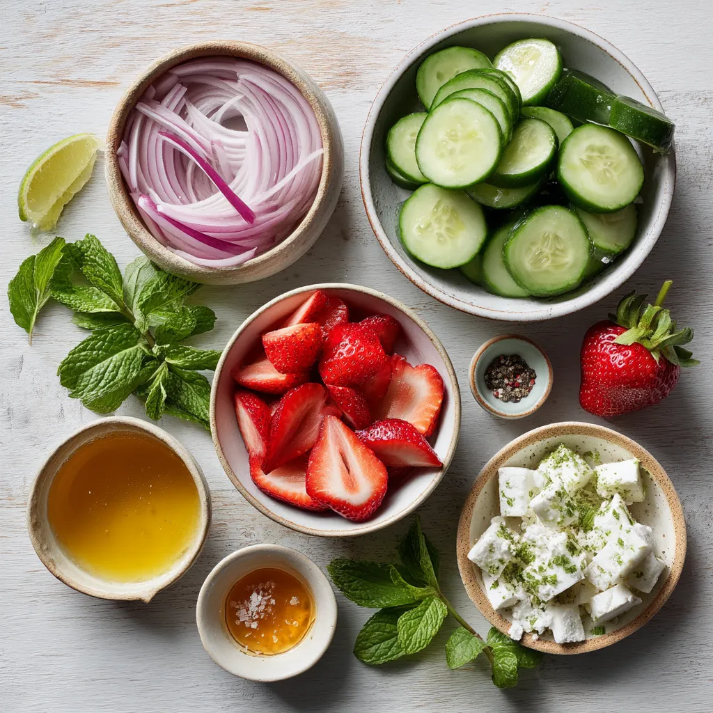  Cucumber Strawberry Salad 