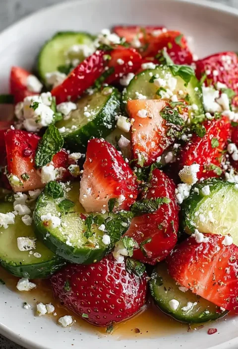  Cucumber Strawberry Salad 