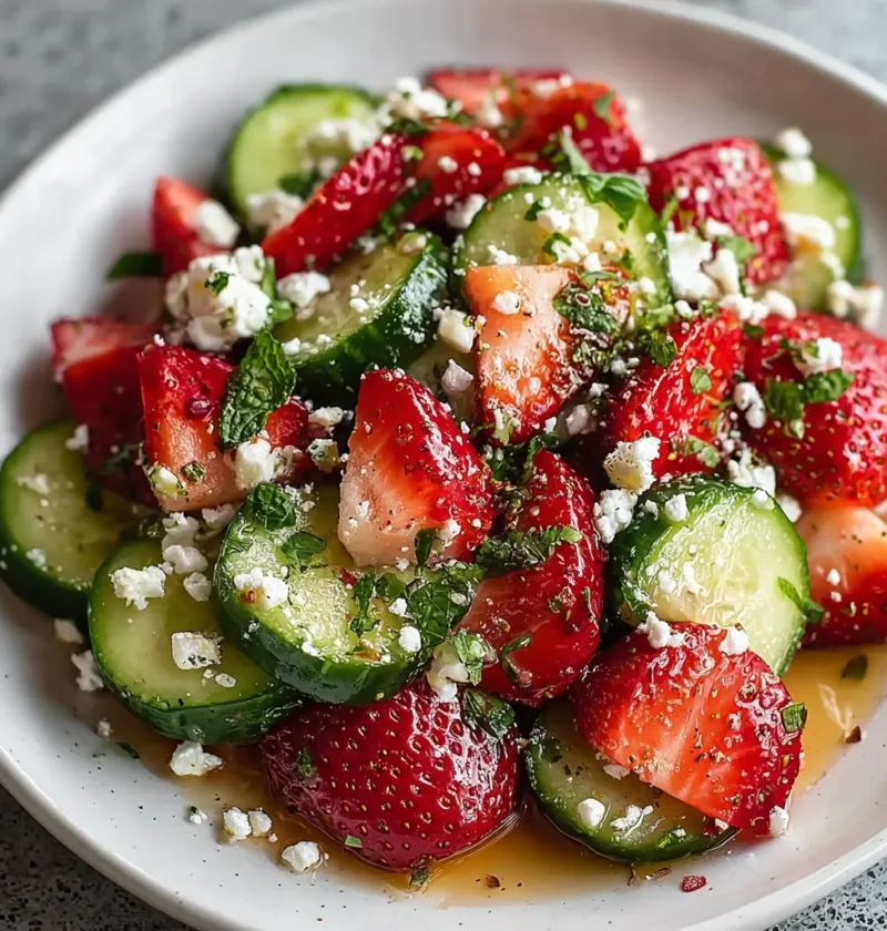  Cucumber Strawberry Salad 