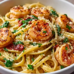Creamy Tuscan Garlic Butter Shrimp Pasta — 30-Minute Skillet Dinner