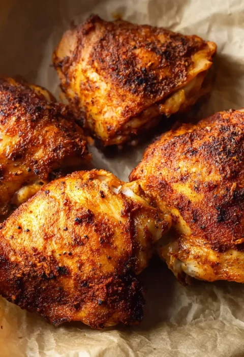 Crispy Air Fryer Chicken Thighs Recipe Image