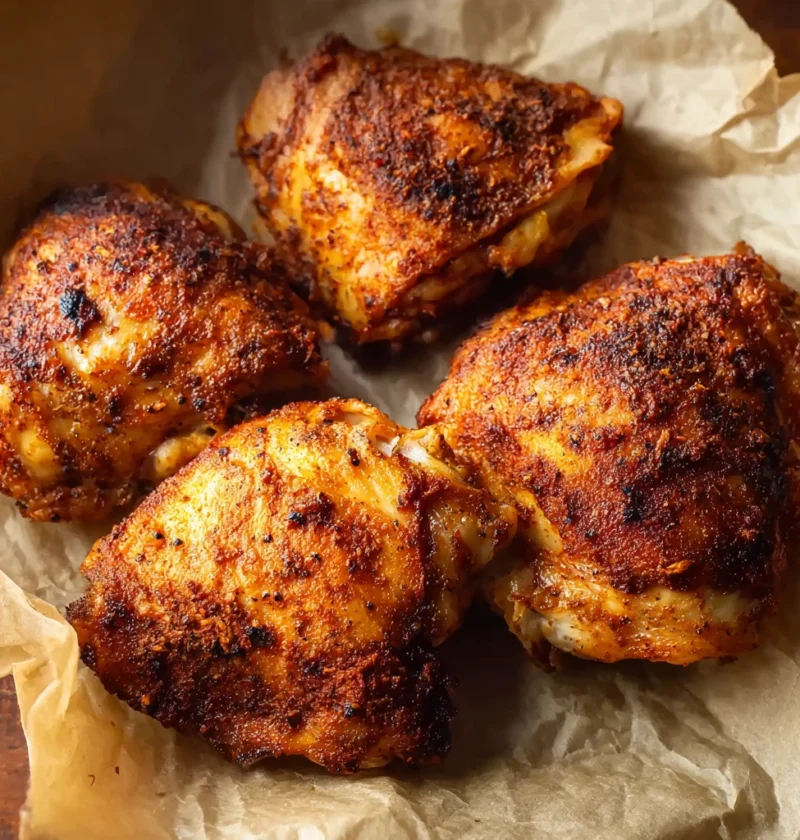 Crispy Air Fryer Chicken Thighs Recipe Image