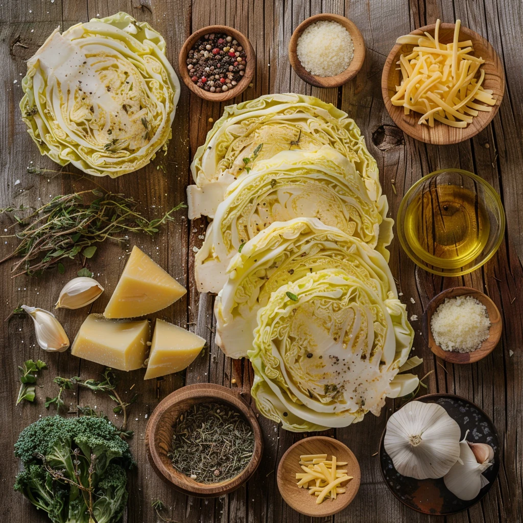 Crispy Cabbage Steaks Cheese