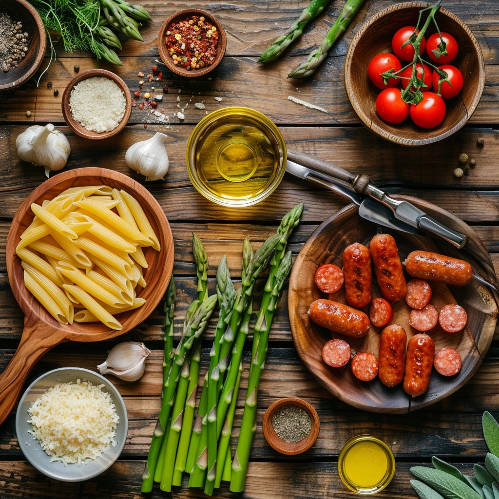 Sausage Asparagus Pasta Recipe