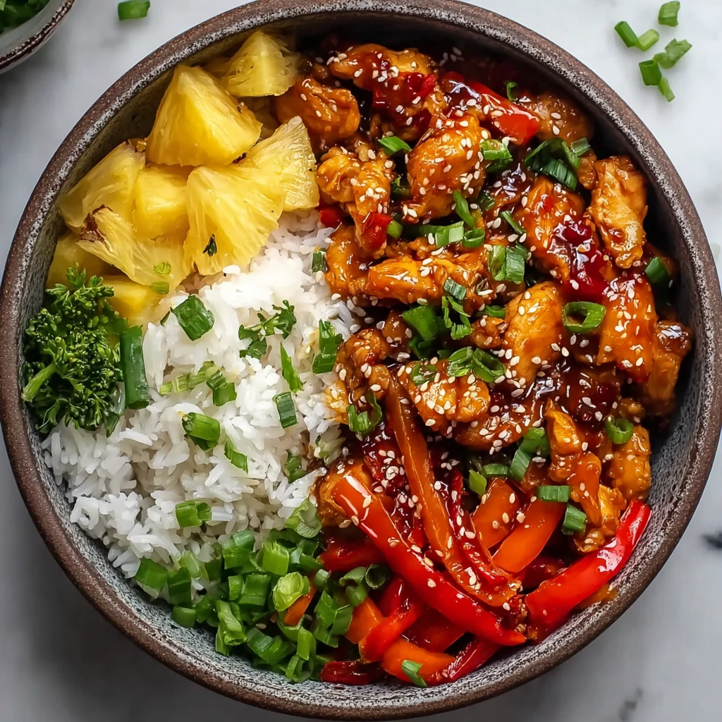 Hawaiian Chicken Bowls (Sweet & Savory)