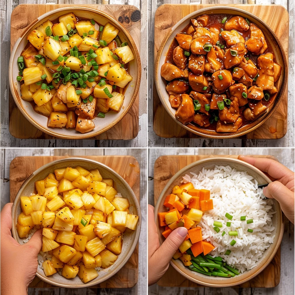 Hawaiian Chicken Bowls Sweet Savory