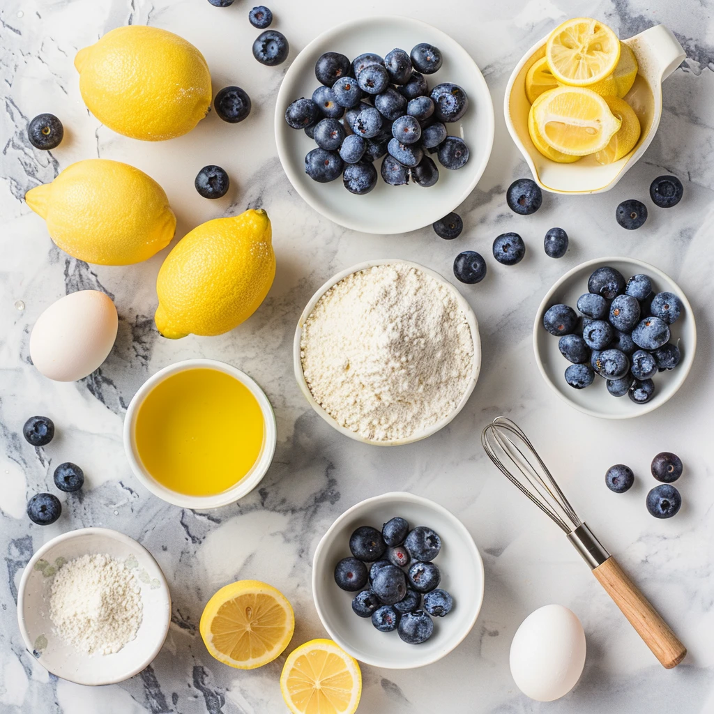 Lemon Blueberry Loaf Cake Glaze