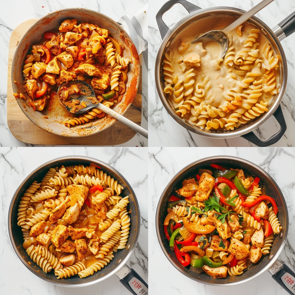 One Pot Creamy Cajun Chicken Pasta