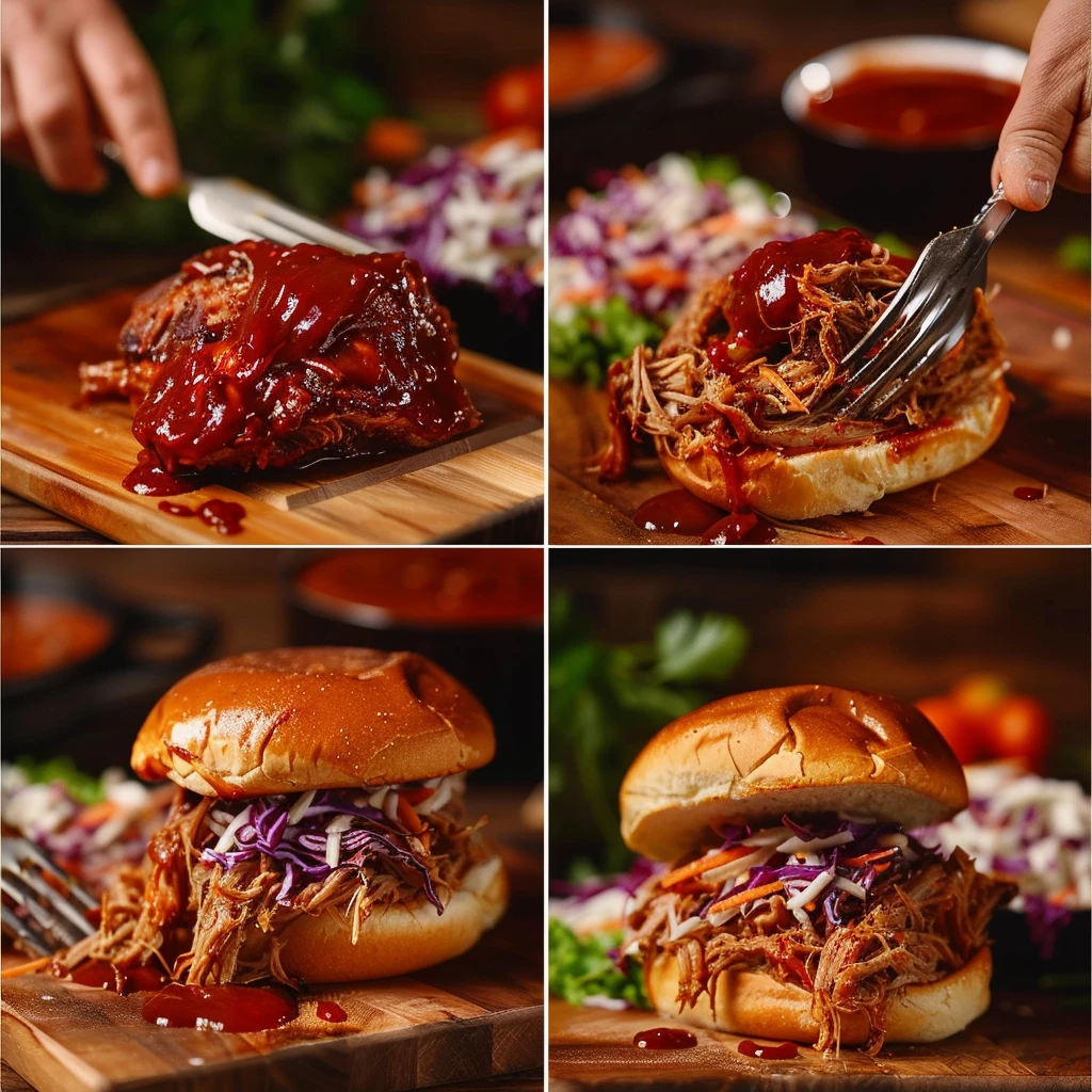 Slow Cooker Bbq Pulled Pork Sandwiches