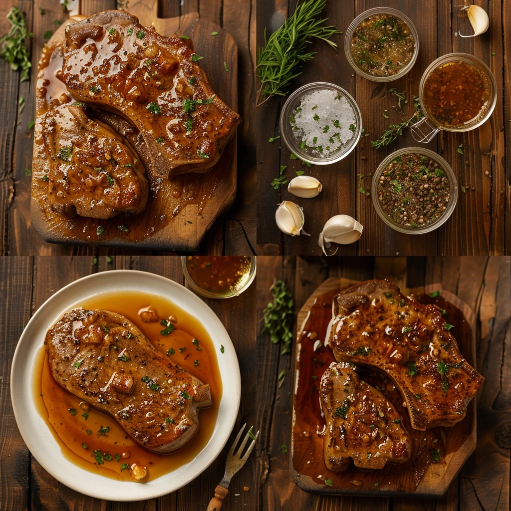 Slow Cooker Honey Garlic Butter Pork Chops