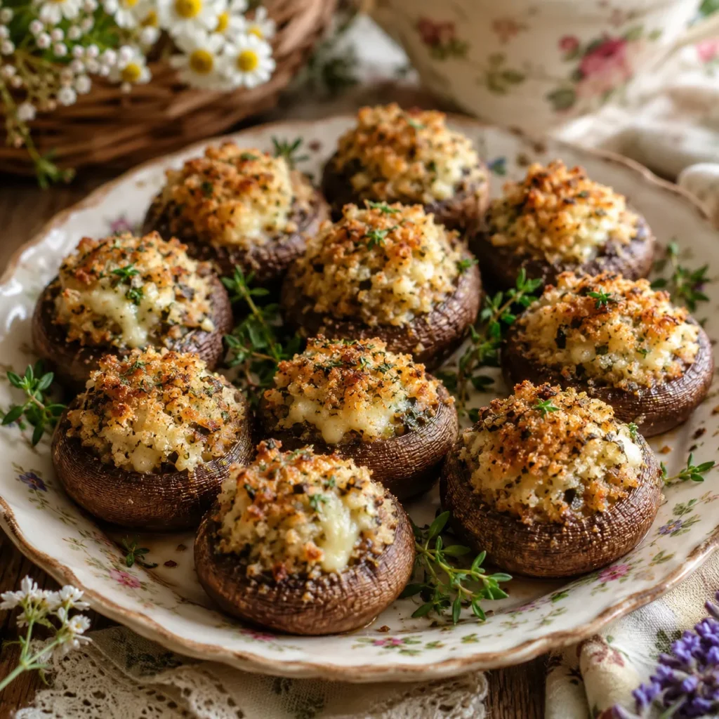 Cottagecore Stuffed Mushrooms – Whimsical Savory Recipes