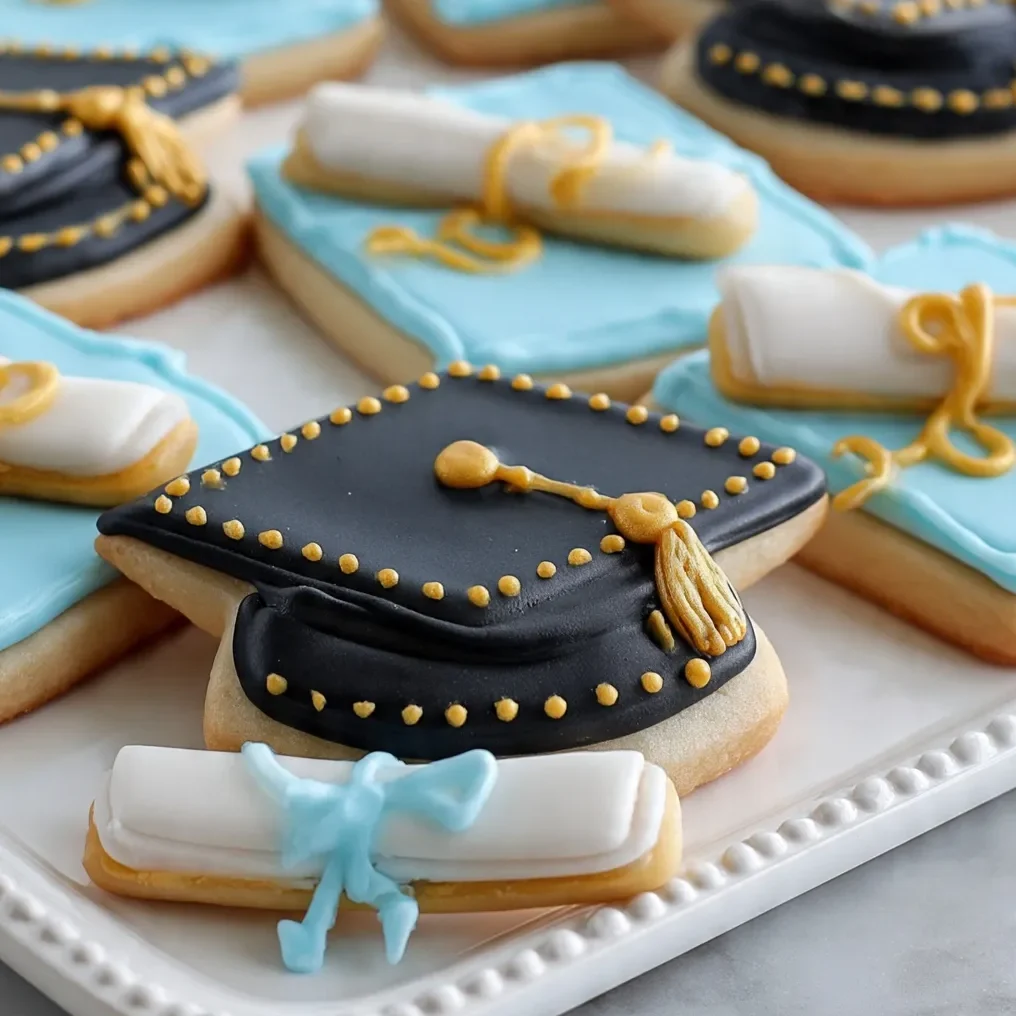 Easy Grad Cookies with Royal Icing