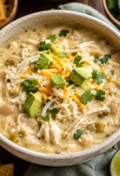 Keto White Chicken Chili