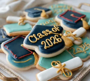 Soft Cut-Out Grad Cookies
