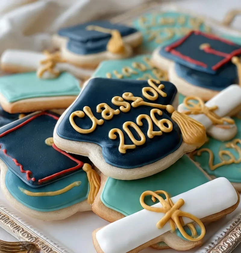 Soft Cut-Out Grad Cookies